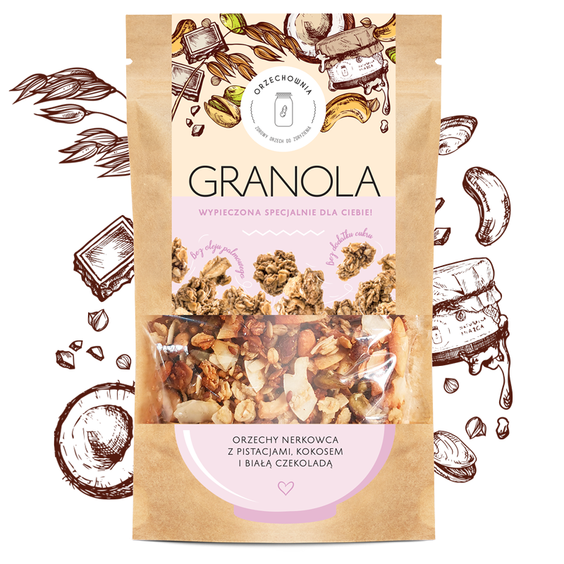 Orzechownia Granola orzechy nerkowca z pistacjami