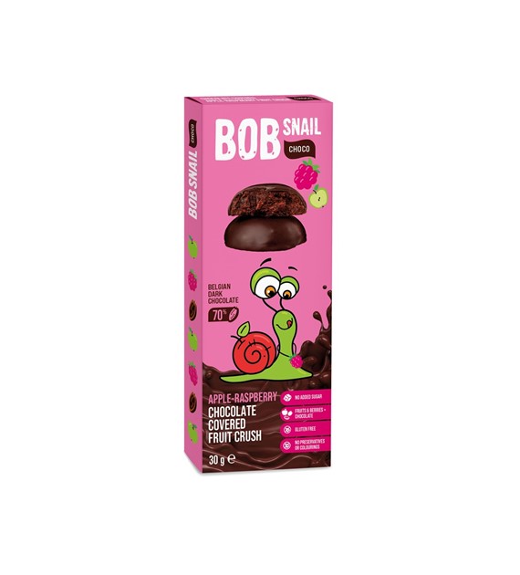 Bob Snail jabłko-malina w ciemnej czekoladzie