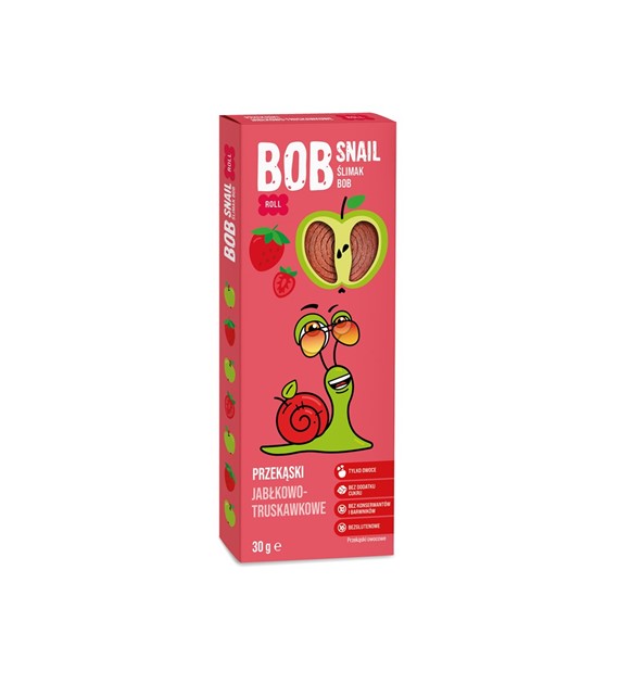 Bob Snail jabłko-truskawka, 30g