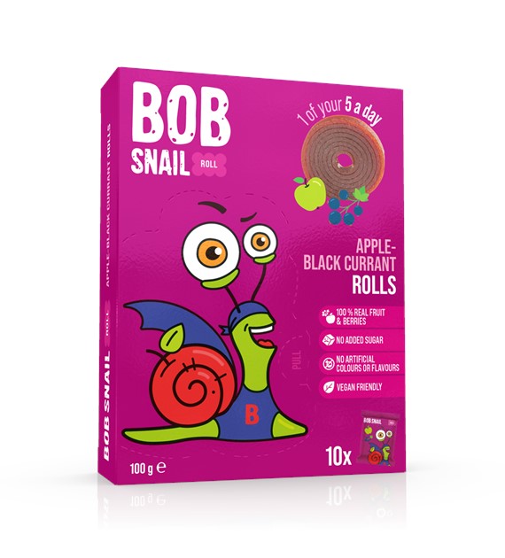 Bob Snail jabłko-czarna porzeczka 100g