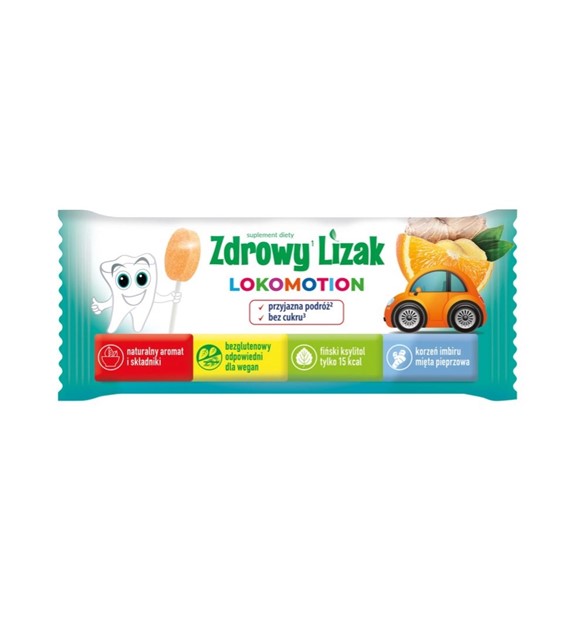 Zdrowy lizak Mniam-Mniam 6g LOKOMOTION