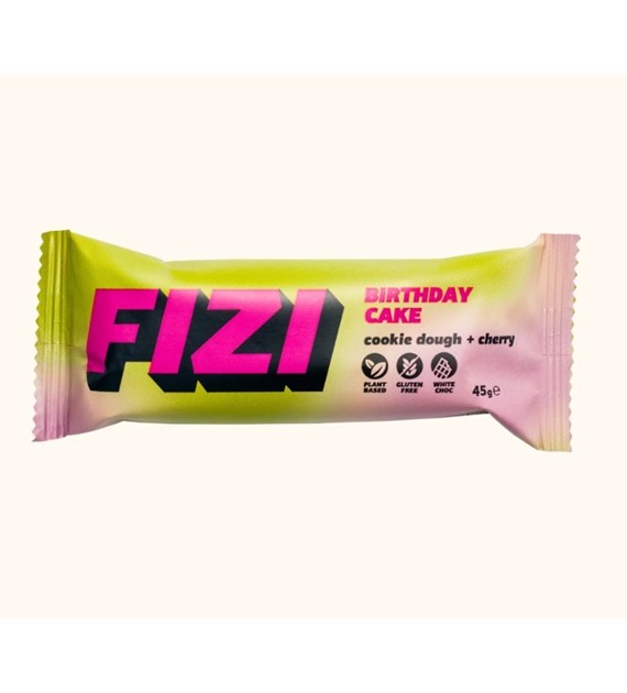 FIZI Baton w polewie Brithday Cake + Cherry 45g