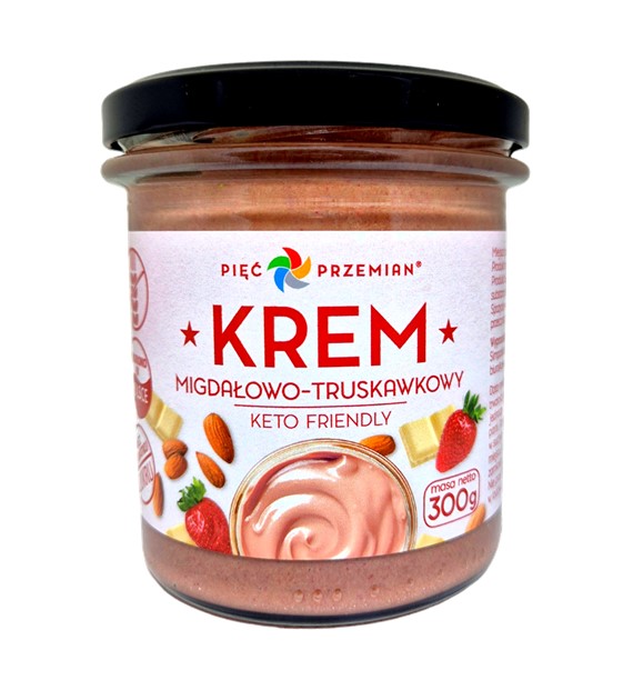 Krem KETO migdałowo-truskawkowy 300 g - PP