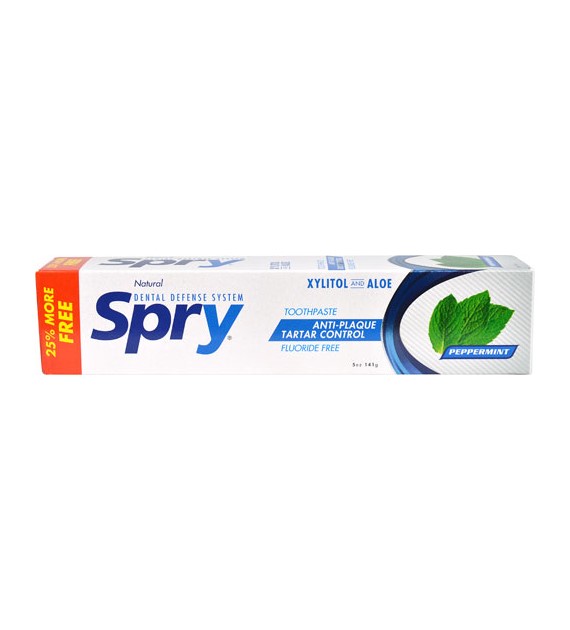 Spry pasta do zębów bez fluoru M.Pieprzowa 141 g