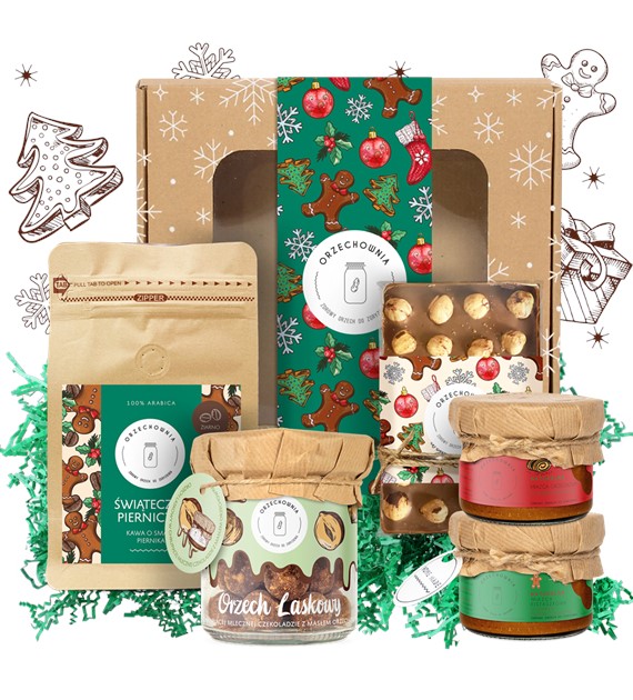 Orzechownia Świąteczny zestaw prezentowy zielony