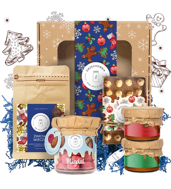 Orzechownia Świąteczny zestaw prezentowy niebieski