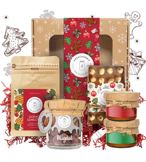 Orzechownia Świąteczny zestaw prezentowy czerwony