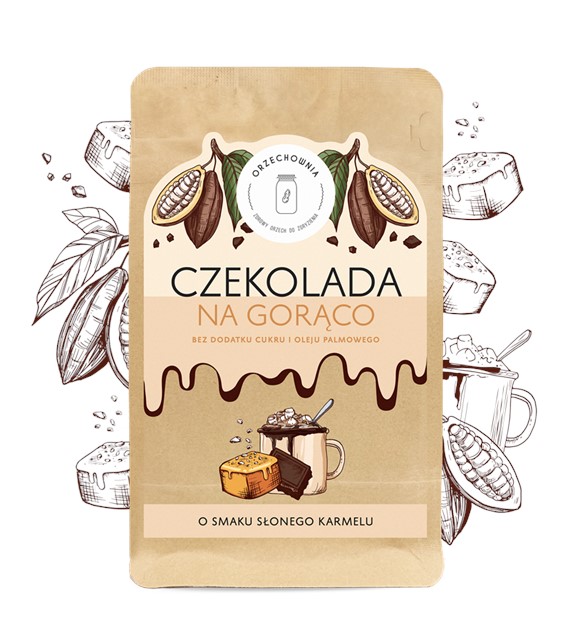 Orzechownia Czekolada do picia słony karmel 180g