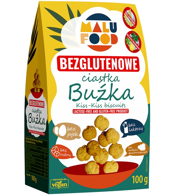 Bezglutenowe ciastka BUŹKA  100g, Malu Food
