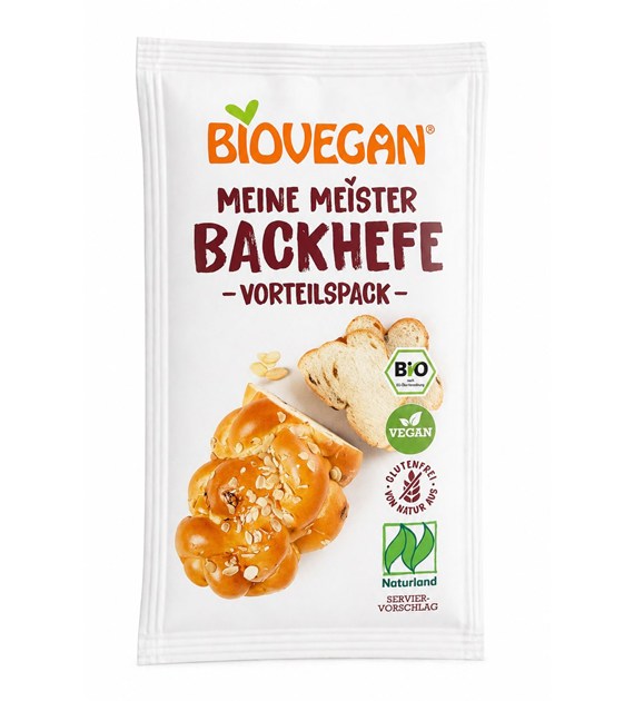 Drożdże suszone bezglutenowe (3x7g) 21g Biovegan