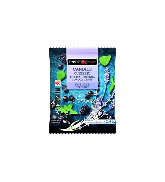 Cukierki melisa, lawenda, owoce leśnne 50g, P&G