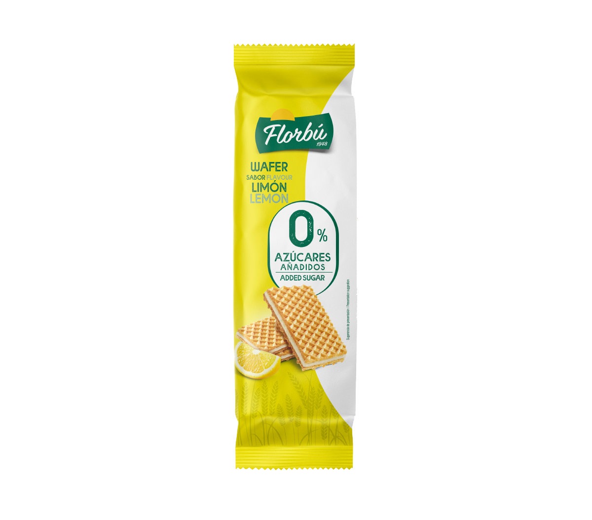 Florbu wafelki cytrynowe bez cukru, 150g