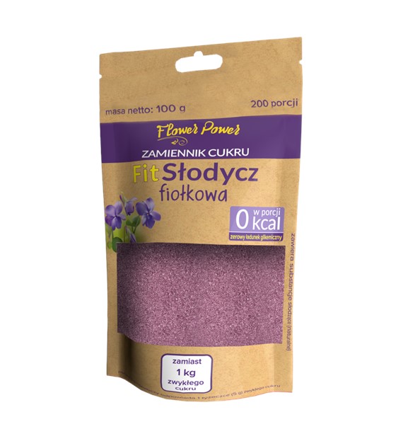 Fit Słodycz fiołkowa cukier fiołkowy, 100g
