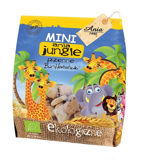 Ciastka mini Jungle Bio Ania, 100g