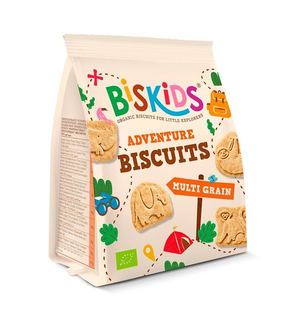 Biskids ciasteczka wielozbożowe zwierzęta Bio,100g