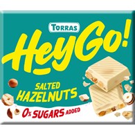 Czekolada biała z orzechami lask i solą Torras 60g