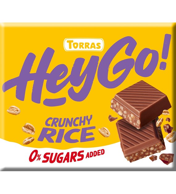 Czekolada mleczna crunchy z ryżem, 60g Torras