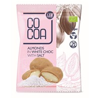 Cocoa Migdały w białej polewie z solą bio 70g
