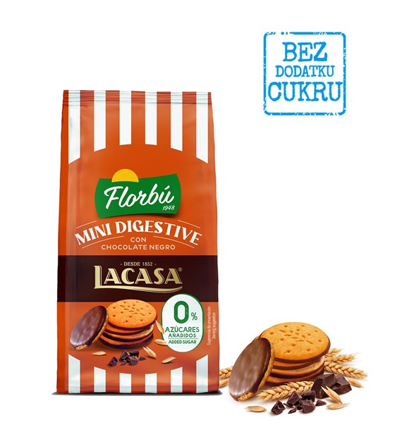 Ciastka mini Digestive w polewie czekol.80g Florbu