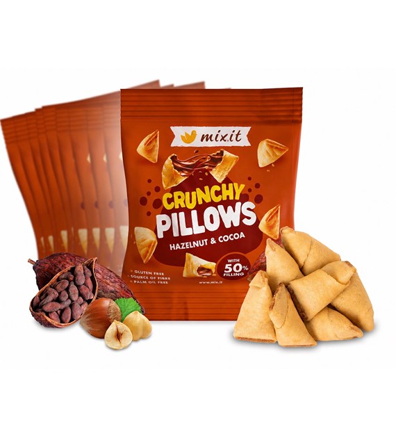 Mixit Chrupiące poduszki - Orzech lask & kakao,30g