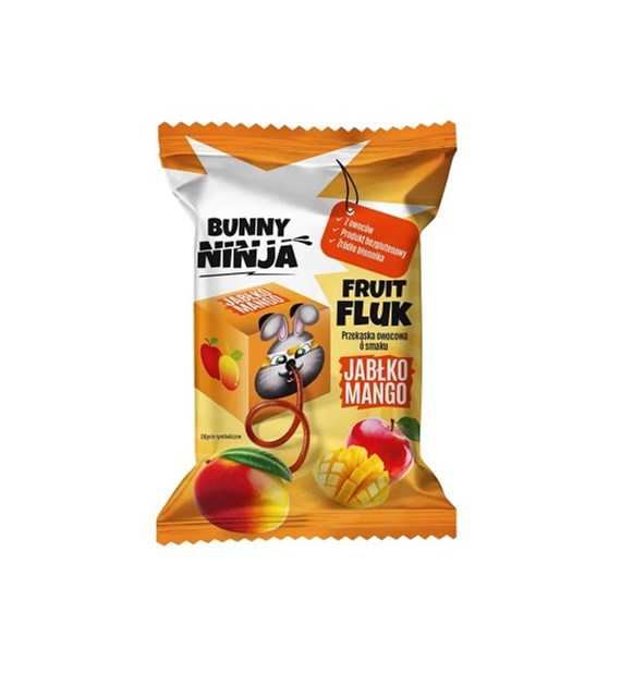 Przekąska owocowa jabłko mango Bunny Ninja 15g