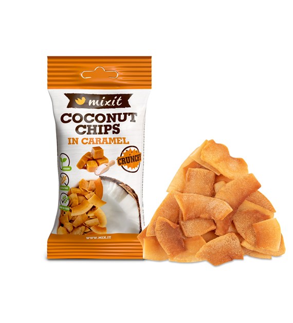 Mixit chipsy kokosowe - Karmel, 45g
