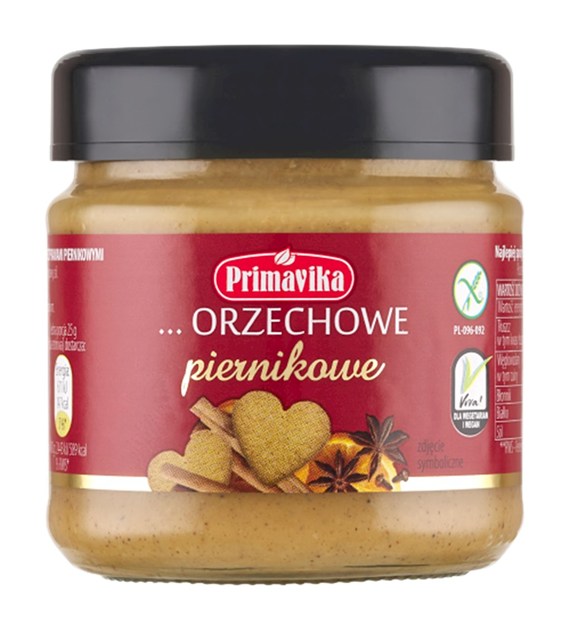 PASTA ORZECHOWA PIERNIKOWA BG 185 g PRIMAVI