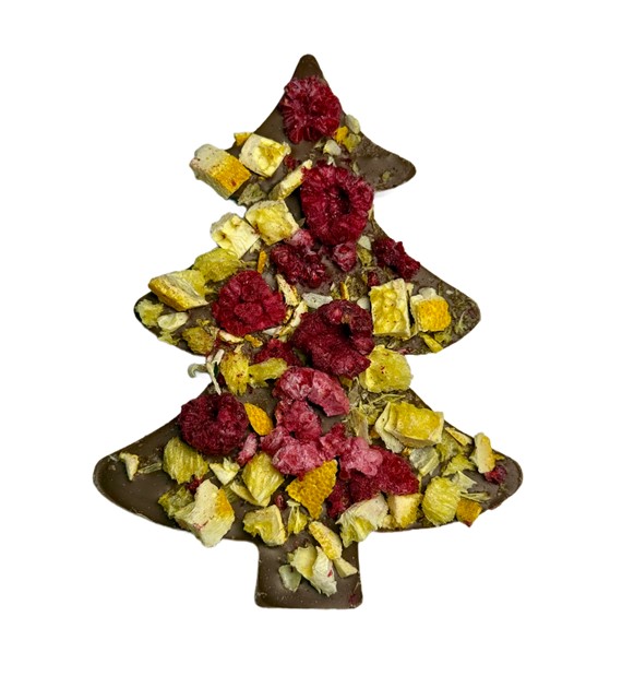 Choinka cz. mleczna z maliną i pomarańczą, 80g