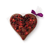 Serce czekolada mleczna z Czarną Porzeczką 80g