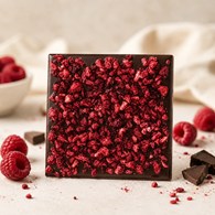 Mini czekolada ciemna z malinami Santini  20g