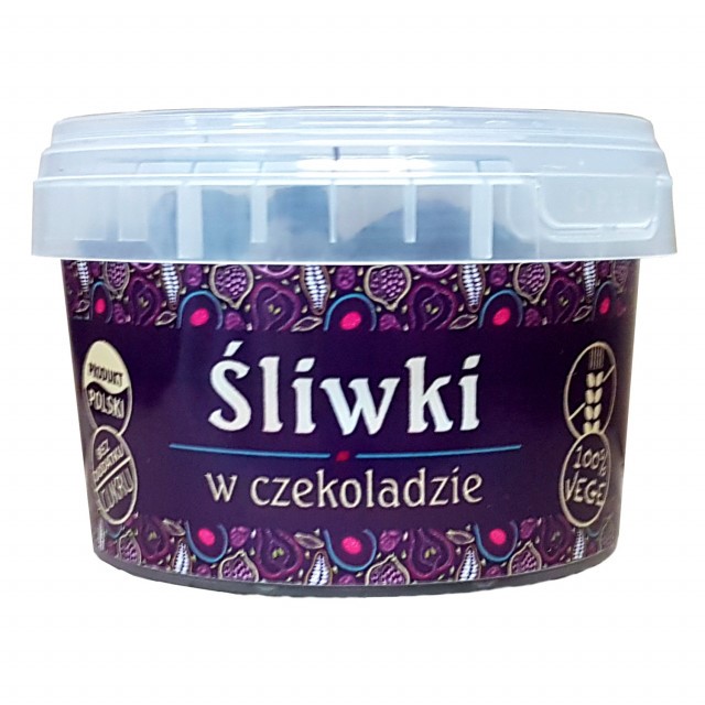 Śliwki w czekoladzie z erytrytolem, 160g