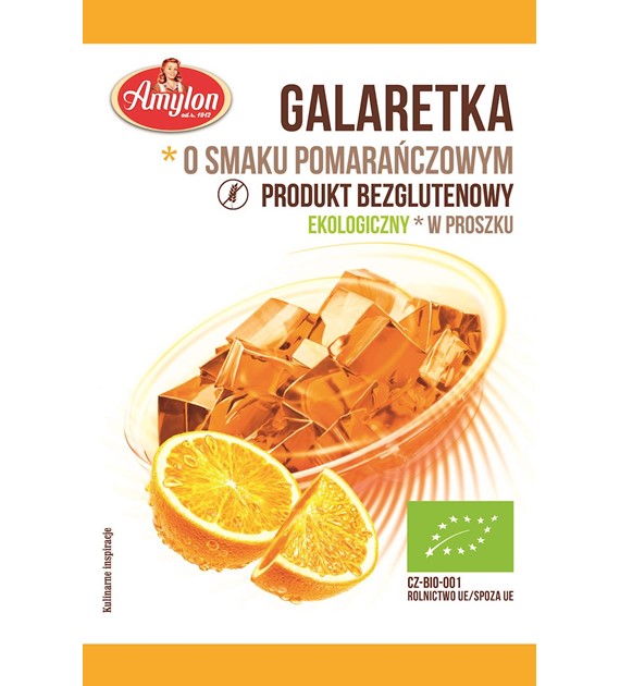 Galaretka o smaku pomarańczowym, BIO 40g Amylon