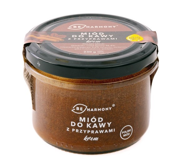 Miód do kawy z przyprawami korzennymi, krem 230g
